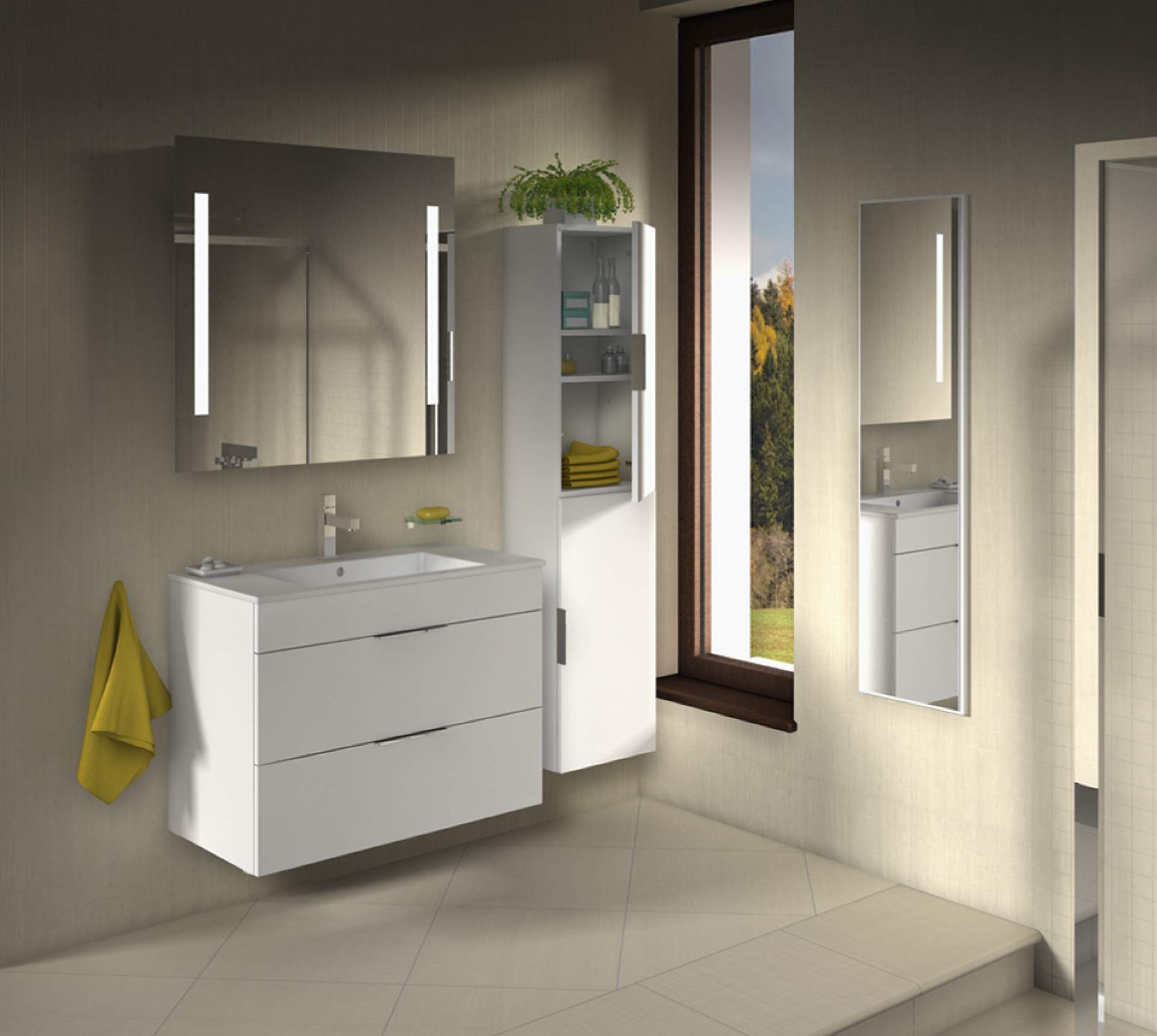 Skrinky pod umývadlo Cube H453652176...1 Jika